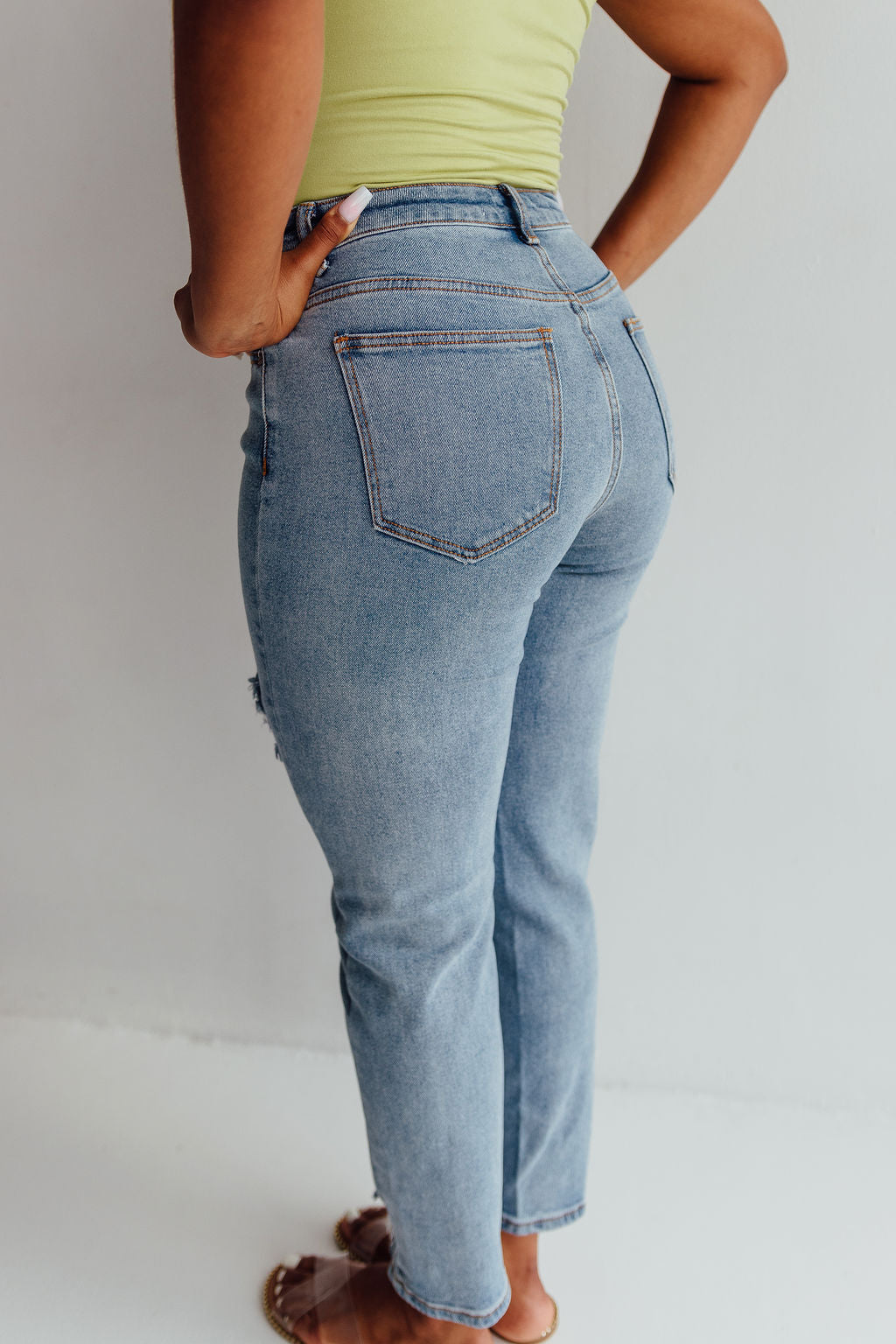 Hot Girl High Rise Mom Jeans Hot Girl High Rise Mom Jeans Hot Girl Hig –  Soul Boutique